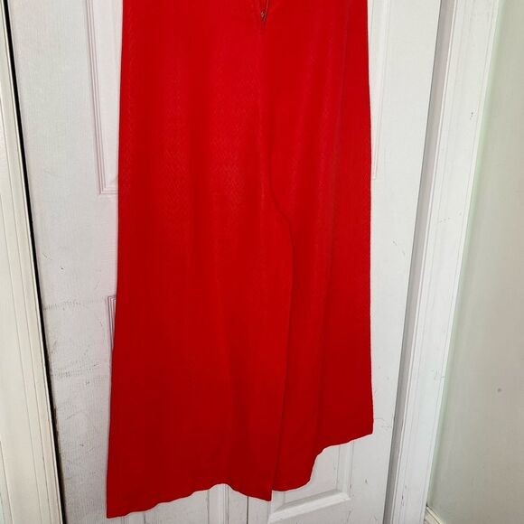1970s/60s Red Gabardine Jumpsuit Size Large - Picture 7 of 10
